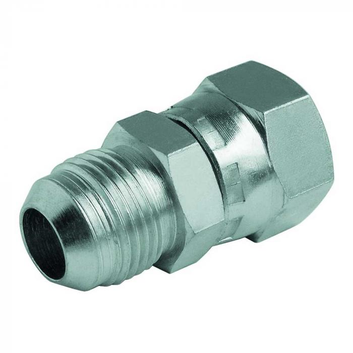 Connection screw connection - steel chrome-plated - JIC-AG and IG in union nut UNF 9/16 "to UN 2 1/2"
