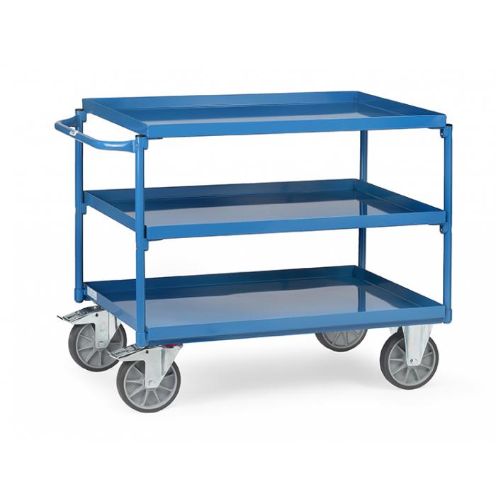 Tabel trolley - med badekar - bæreevne 400 kg - farve blå