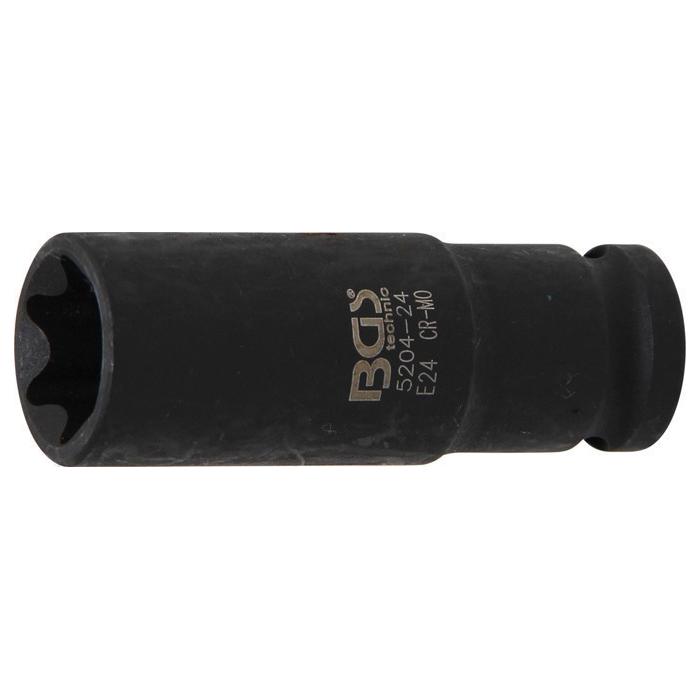 Power-Point Socket - E-profil - 12,5 mm (1/2 ") - dyp - Størrelse E10 til E24