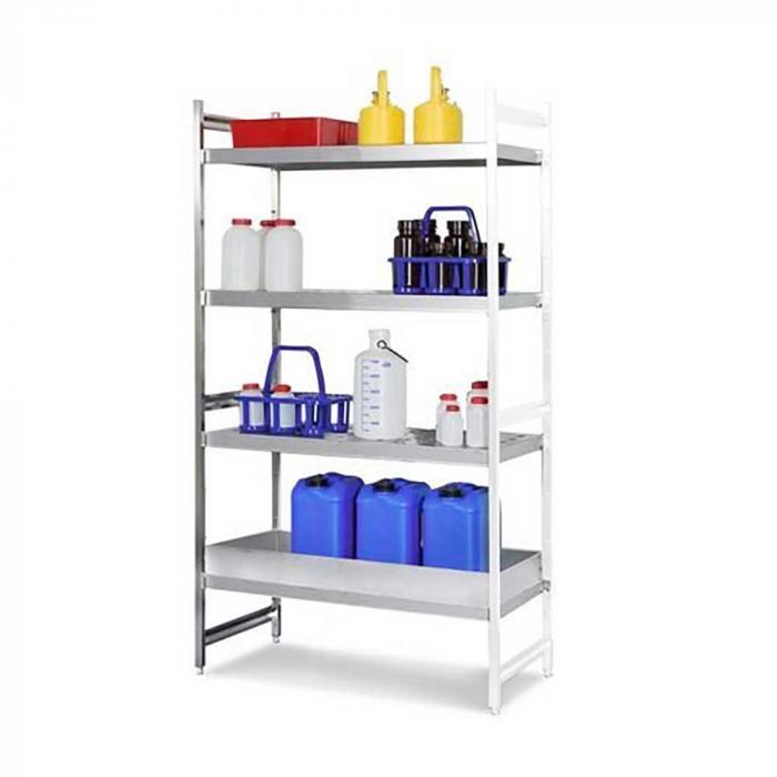 Hazardous materials shelf GRE 9050 - for flammable materials - stainless steel - different versions