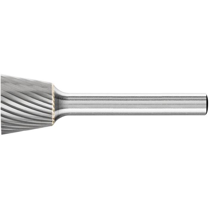 Frässtift - PFERD - Hartmetall - Schaft-Ø 6 mm - Stumpfkegelform - ohne Stirnverzahnung