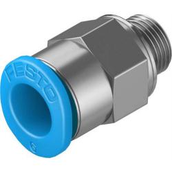 FESTO - QSM - Push-in fitting - Size Mini - Nominal size 0.9 to 4.1 mm - Pack of 10 - Price per pack