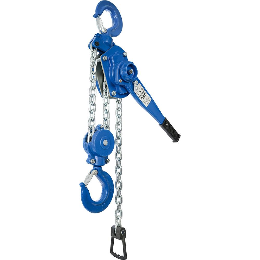 PLX-III lever hoist - load capacity 750 to 6000 kg - stroke 1.5 to 5.0 m - 1- or 2-fall - color blue - price per piece
