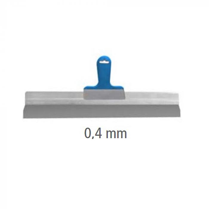 Platt spatelaluminium med ergonomiskt mjukt handtag - rostfritt - Premium - 170 till 570 x 0,4 mm