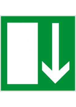Emergency exit sign "Emergency exit" - high-quality print