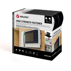 High Strength Klett-Installationsband der Marke VELCRO® 5m Hakenband 5m Flauschband, Haken & Flausch 50mm schwarz