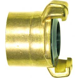 GEKA® - Quick coupling - with long thread - female thread G1/2 - brass - PU 10 pieces - Price per PU