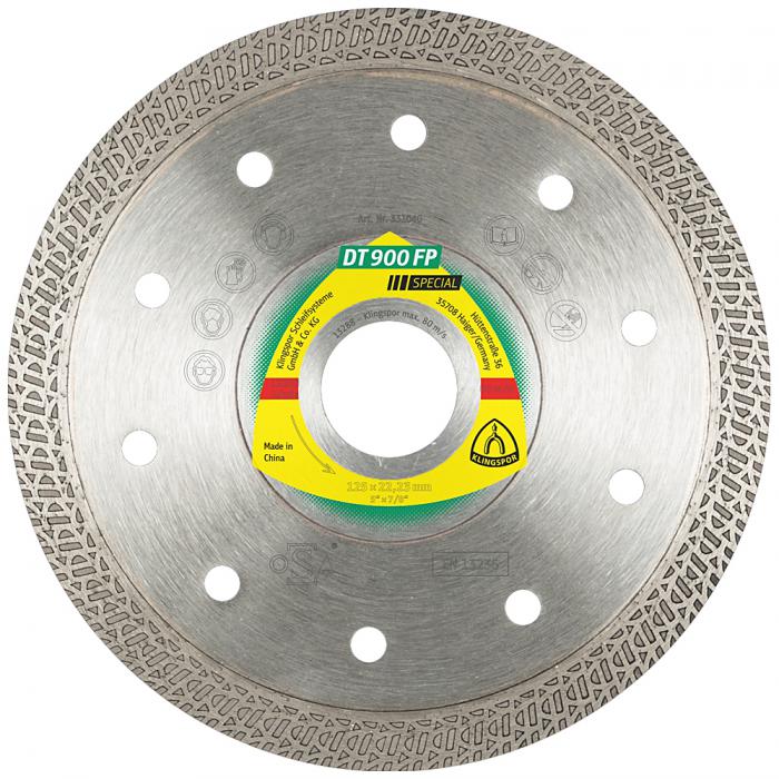 Diamond cutting disc DT 900 FP - diameter 115 to 125 mm - bore 22,23 mm - sintered