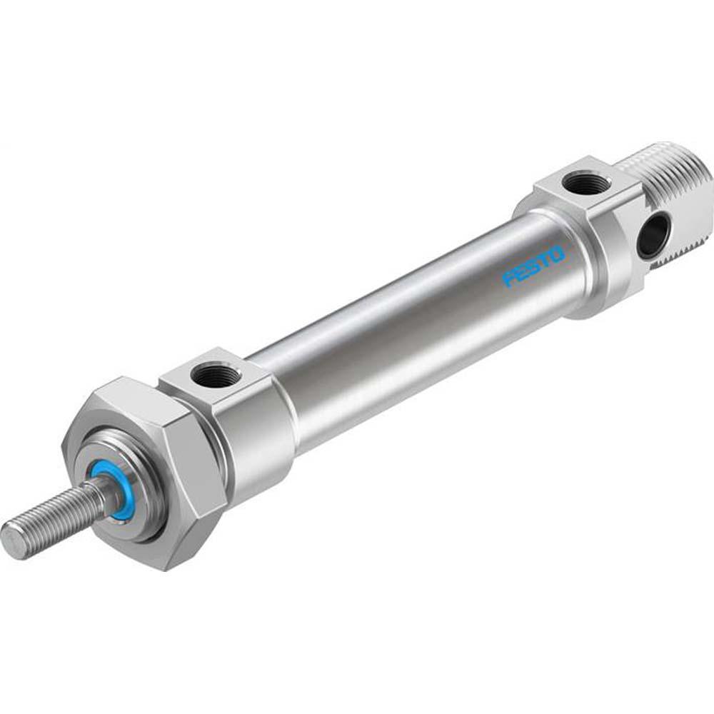 FESTO - DSNU-PA - rund cylinder - ISO 6432 - elastisk dæmpning på begge sider - op til 10 bar - stempel Ø 8 til 63 mm - slaglængde 10 til 500 mm