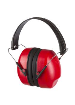 Hængslede høreværn - isoleringsværdi SNR 31 dB - rød