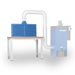 Panel de extracción - Volumen de aire de 900 a 1800 m³/h - Anchura de 100 a 200 cm - Conexión Ø 12,5 a 20 cm