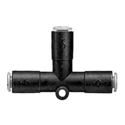T-Steckverbinder KCT - Messing / PBT - mit Rückschlagventil - Schlauch-Außen-Ø 4 bis 12 mm - VE 10 Stück - Preis per Stück