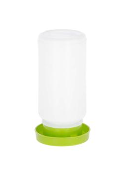 Abreuvoir pour cailles - plastique - 2 pièces - 1000 ml - vert clair/blanc