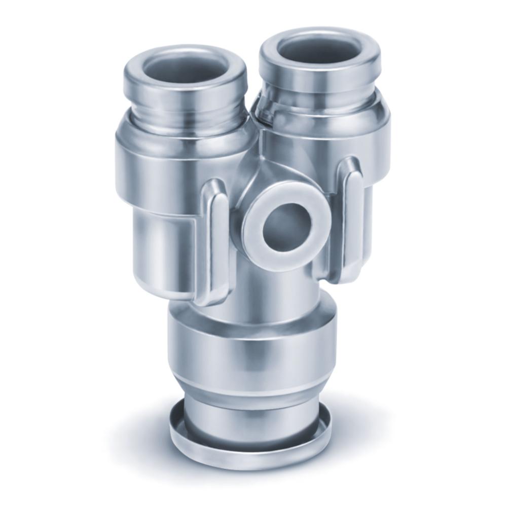 Y-steekvertakking met reductie KQG2U - roestvrij staal - buitendiameter slang 3,2 tot 16 mm - prijs per stuk