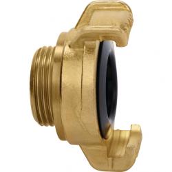 GEKA® plus - Threaded piece - Brass - Soft Rain - AG G3/4 - with O-ring - PU 10 pieces - Price per PU