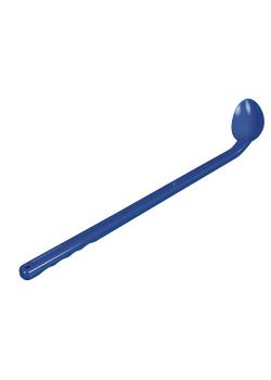 Curved sample spoon - long handle - PS - blue - sterile - content 10 ml - pack of 10 - price per pack