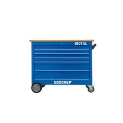 Gedore roller workbench - with 6 drawers - drawer height 4x 75 mm, 2x 155 mm