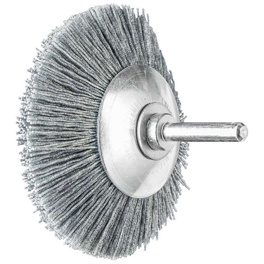 Tapered brush - PFERD - unknotted, made of SiC - with shank - for non-ferrous metal and similar.