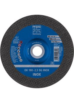 Disco da taglio PFERD EH - SG INOX - Ø esterno da 115 a 230 mm - foro Ø 22,23 mm - confezione da 25 - prezzo per confezione