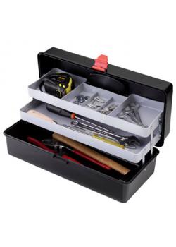 Boîte à outils - avec 2 inserts - couleur noir