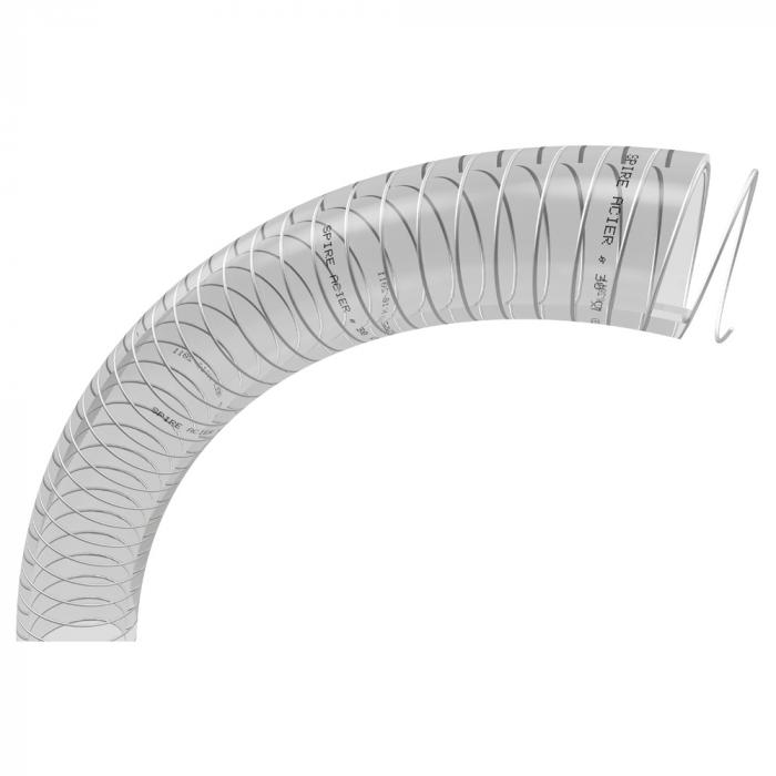 PVC spiral hose Spire Acier - inner Ø 12 to 150 mm - outer Ø 15 to 168 mm - length 20 to 30 m - price per roll