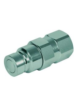 Faster Flat-Face plug-in coupling series ST-FF - plug - galvanized steel - with flat seal - DN 5 - internal thread G 1/8 "to G 1/4" - PN to 350