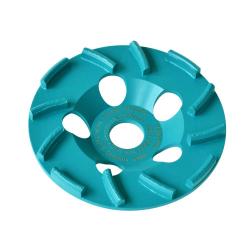 Cup wheel - BST 125 Cyclon - standard diamond cup wheel - for hard surfaces and coarse sanding - Ø 125 mm - height 22 mm - turquoise