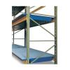 SRW shelf tray - painted steel - galvanized grating - 1800 mm or 2700 mm compartment width