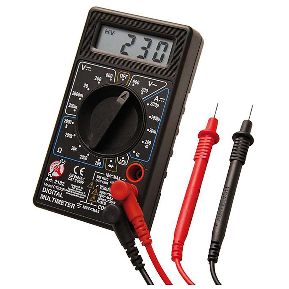 Digital Multimeter Stromprüfer Vielfach Messgerät Voltmeter Spannungsmesser BGS 