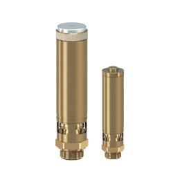 Series 812 - high-performance safety valves - brass - free blowing - with threaded connection - DN 15 to DN 50 - NBR - various designs