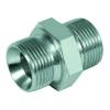 Double socket - chrome-plated steel - cyl. External thread G 1/8 "to G 2 1/2" on cyl. External thread G 1/8 "to G 2 1/2"