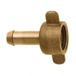 GEKA® plus connection fitting - brass - female thread G1/2 - hose size 3/8 to 1/2" - price per piece