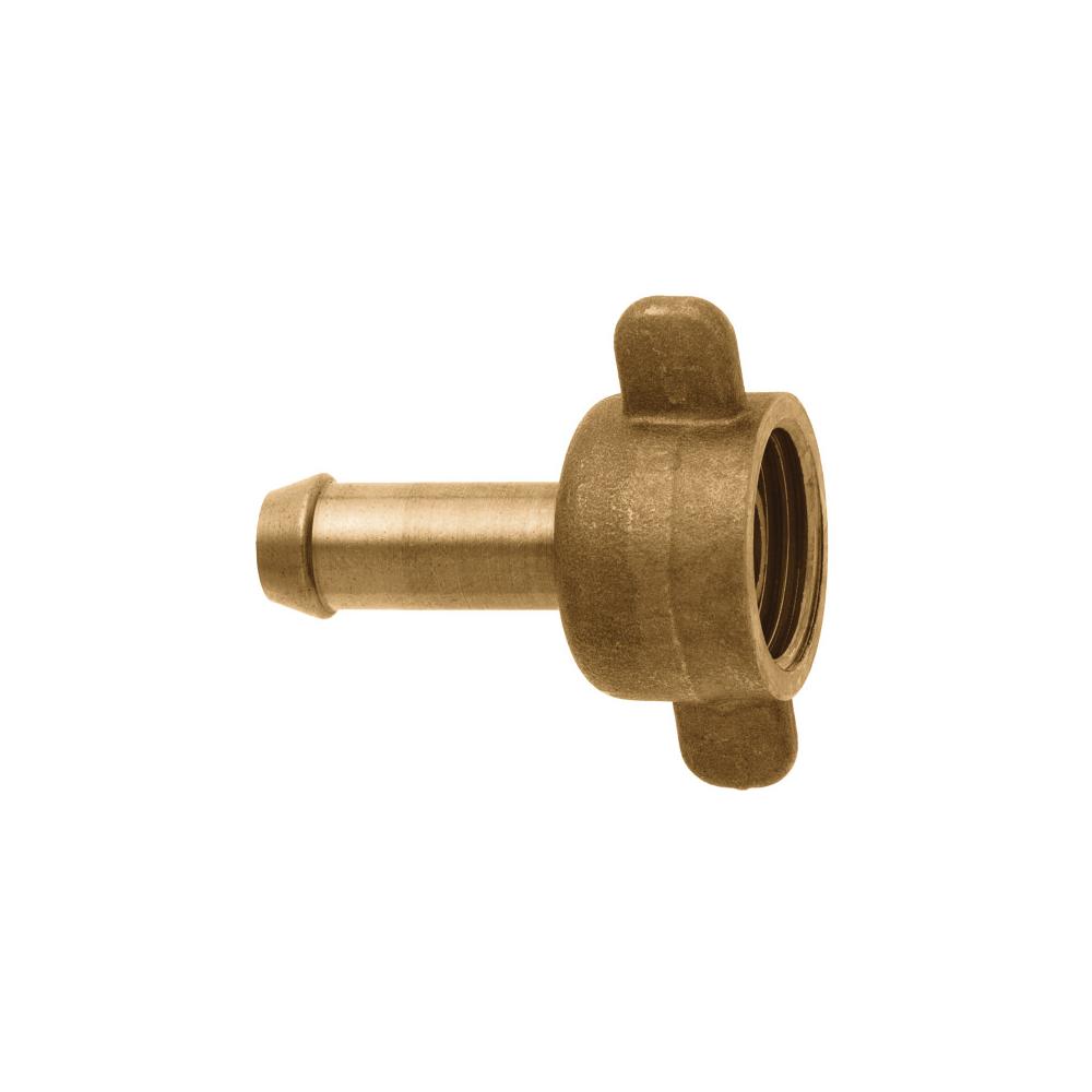 GEKA® plus connection fitting - brass - female thread G1/2 - hose size 3/8 to 1/2" - price per piece
