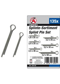 Splints range - in many sizes - 135 pcs.