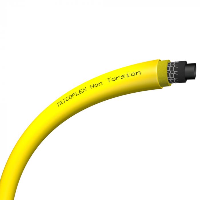 Multilayer PVC hose Tricoflex® - inner Ø 12.5 to 50 mm - outer Ø 17.6 to 63 mm - length 25 to 100 m - color yellow or green - price per roll