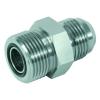 Straight adapter - chrome-plated steel - AG UN 9/16 "to UN 2" (ORFS) to JIC AG UNF 9/16 "to UN 1 7/8"