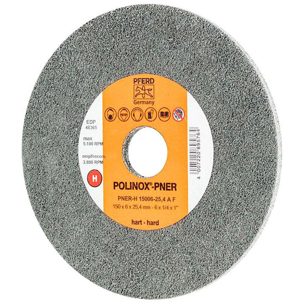 Abrasive fleece - PFERD POLINOX® - made of corundum or silicon carbide - for stainless steel, titanium etc.