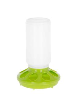 Foderautomat - för vaktlar - plast - 2 delar - 1000 ml - ljusgrön / vit