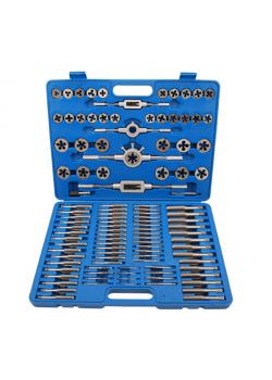 Thread-cutting set - inch and metric combined - 110 pcs.