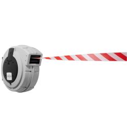 Tambor de cable GLW 2500 - plástico - longitud de banda 25 m - ancho de banda 50 mm - rojo/blanco o amarillo/negro - precio por unidad