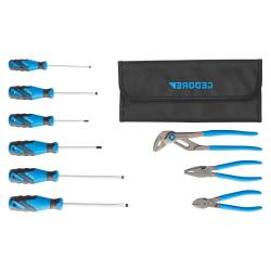 Gedore tool set - incl. roll-up bag - 10 pieces - Price per set