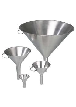 Funnel stainless steel - V2A - outside Ø 60 to 300 mm - with air duct - different designs