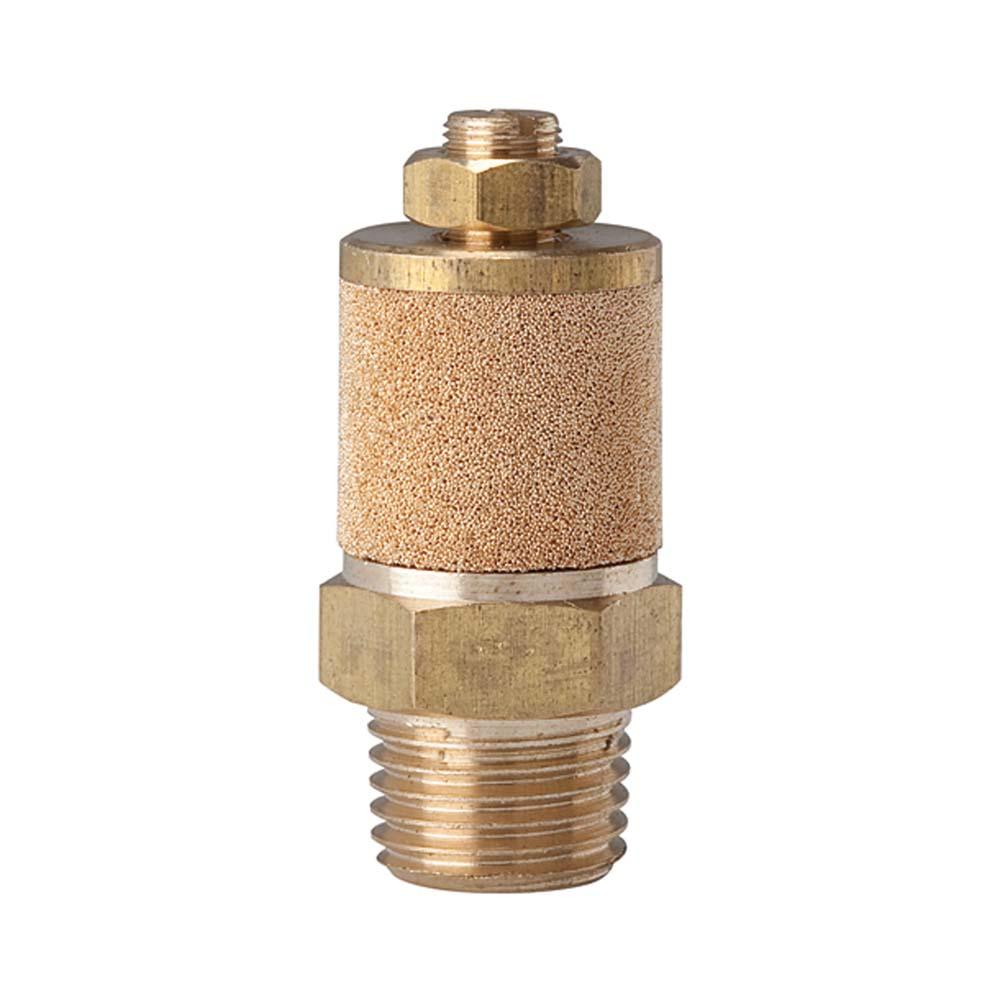 Silencer - Sintered bronze/brass - R 1/8 to R 1 - max. 10 bar - Price per piece