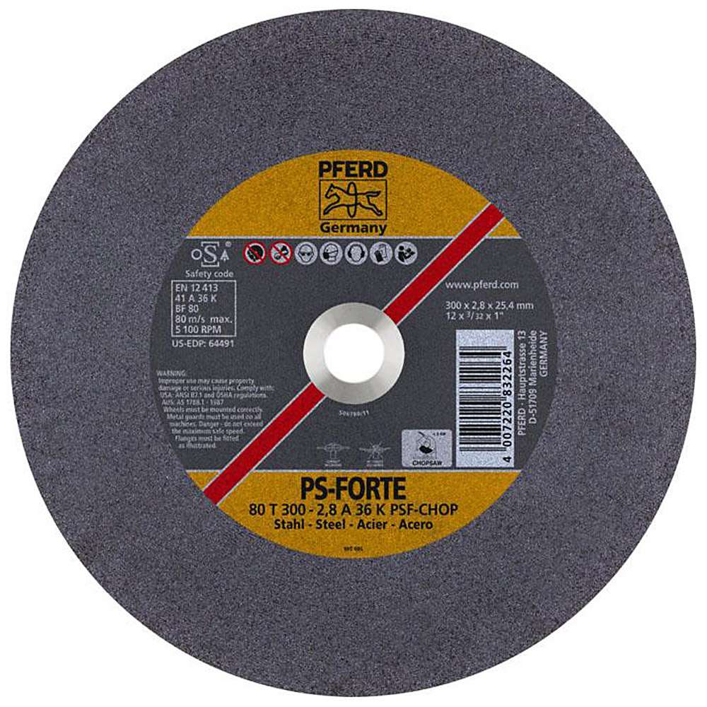 Cutting disc - PFERD PS-FORTE - for steel - for stationary cutters - price per piece