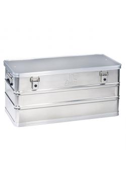 Box di trasporto ALUPLUS Box 90 S - in alluminio - da 90 l - misure (L x P x A) 780 x 380 x 375 mm