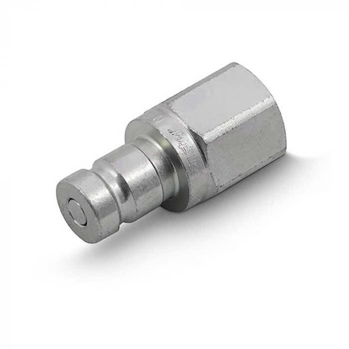 Plug ST-DF - förkromat stål - plug-in koppling - DN 3 - storlek 4 - storlek 1 - NPT / metr. tråd