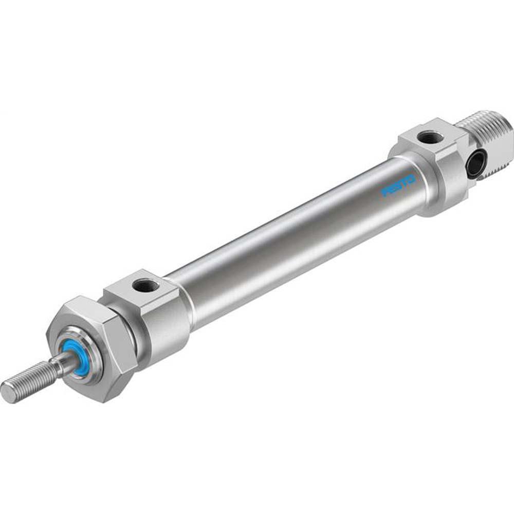 FESTO - DSNU-PA - rund cylinder - ISO 6432 - elastisk dämpning på båda sidor - upp till 10 bar - kolv Ø 8 till 63 mm - slaglängd 10 till 500 mm