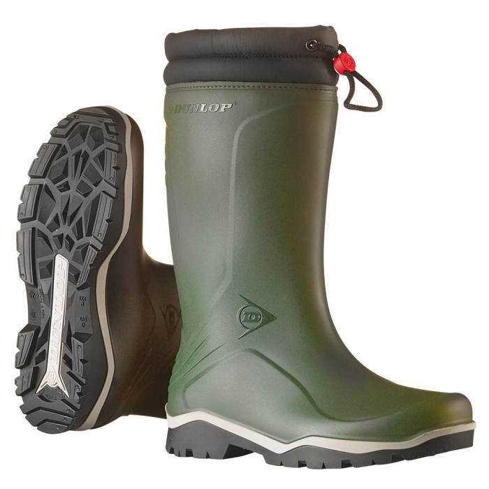 Dunlop® stivali invernali Blizzard - con polsino impermeabile con lacci - verde oliva / nero - misura 36 - 48