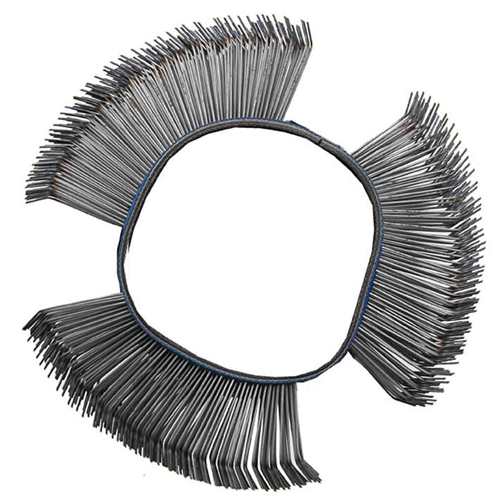 Wire round brush - dimensions 103 x 23 x 0,5 & 103 x 23 x 0,7 mm - straight & angled