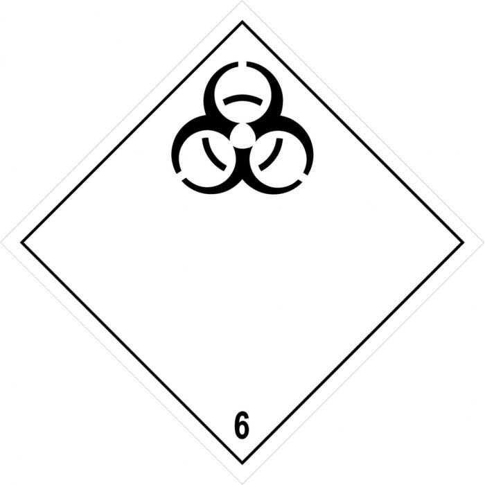 Hazardous materials sign "Infectious substances"